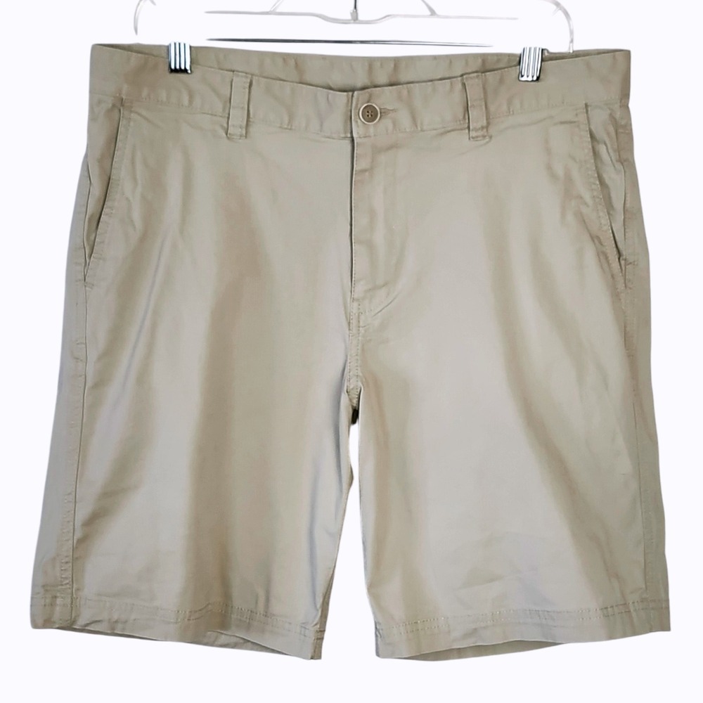 Tommy Bahama Island‎ Zone Flat Front Khaki Chino Shorts Mens Size 34